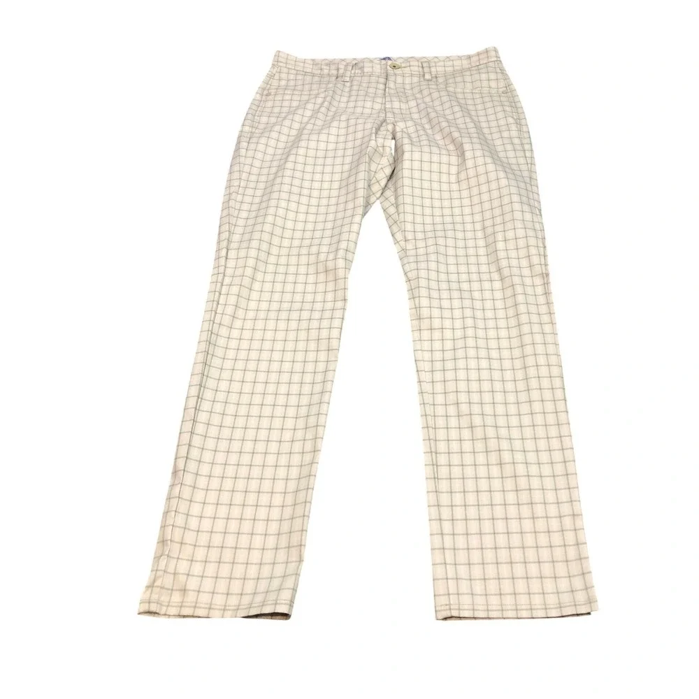 Tommy Bahama IZP On The Green Check Golf Pants Plaid Stretch Mens 33x32